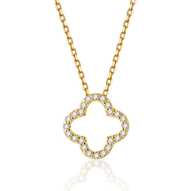 Collier en argent 925 plaqué or 18K