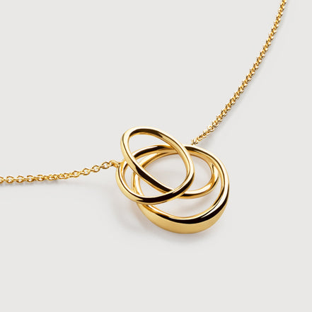 Collier en argent 925 plaqué or 18K