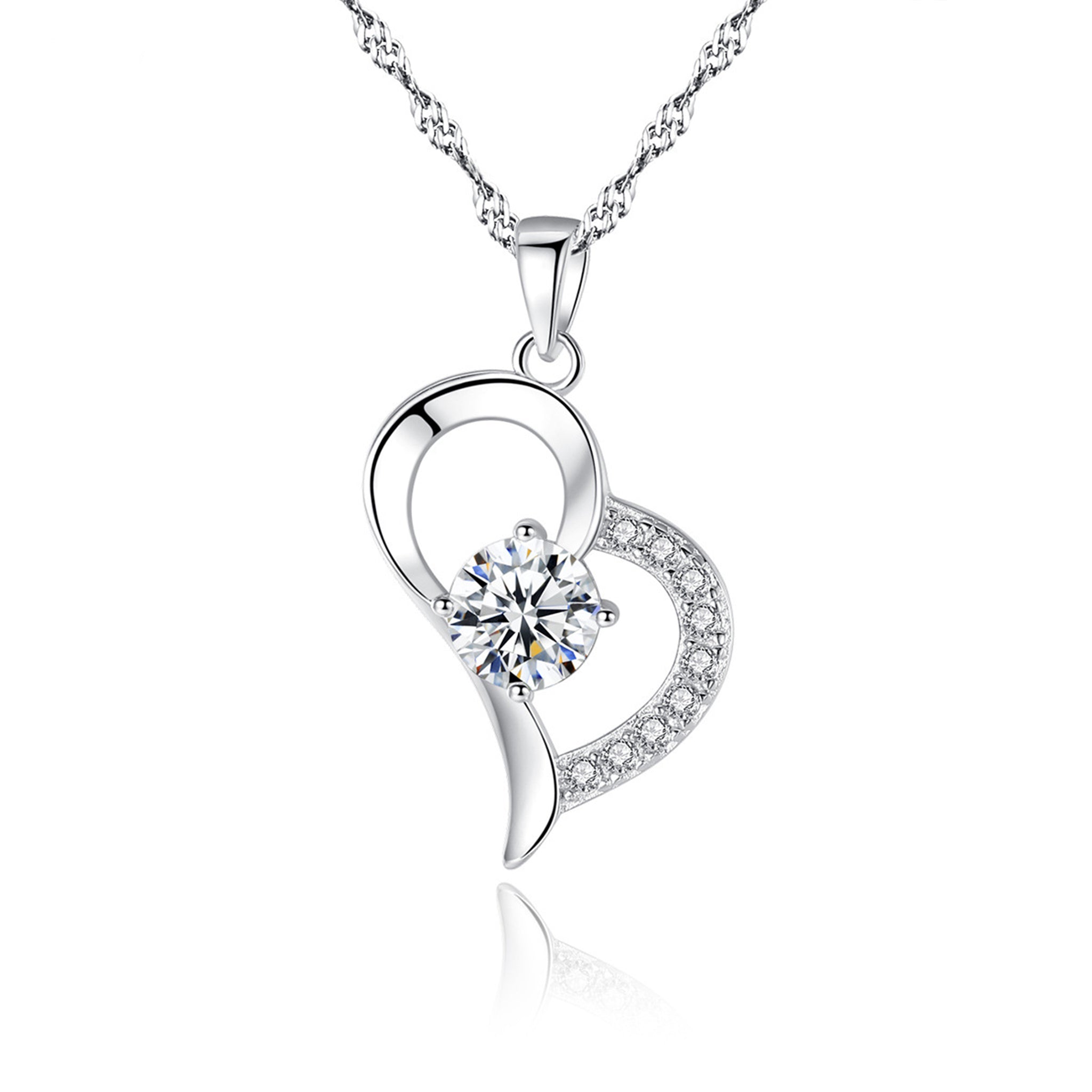 Collier en argent 925 et zircon