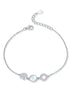 Bracelet en argent 925 et zircon