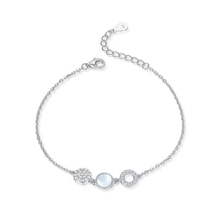 Bracelet en argent 925 et zircon