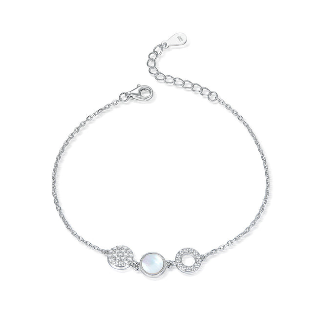 Bracelet en argent 925 et zircon