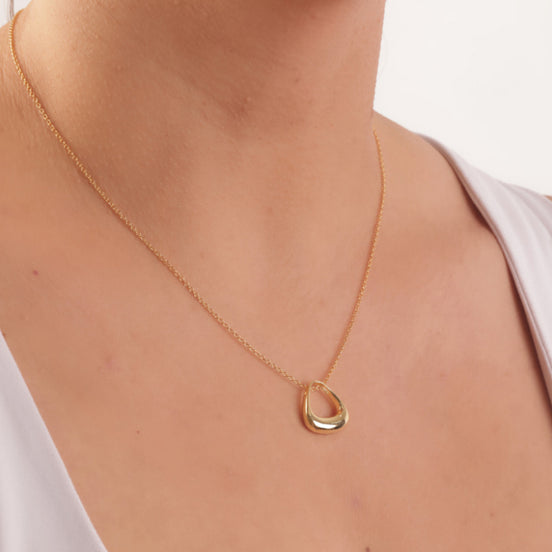 Collier en argent 925 plaqué or 18K