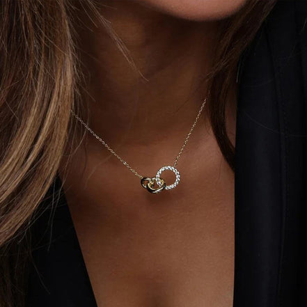 Collier en argent 925 plaqué or 18K