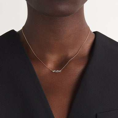 Collier en argent 925 et zircon plaqué or 18K