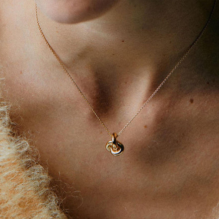 Collier en argent 925 plaqué or 18K