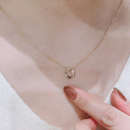 Collier en argent 925 plaqué or 18K