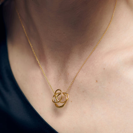 Collier en argent 925 plaqué or 18K