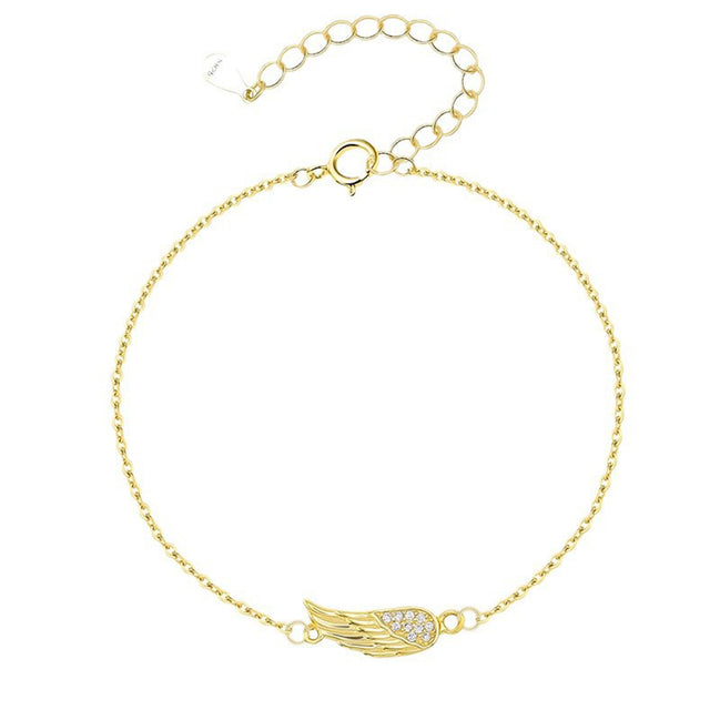 Bracelet en argent 925 et zircon plaqué or 18K