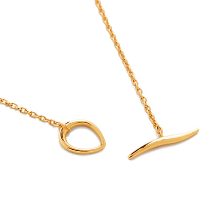 Collier en argent 925 plaqué or 18K