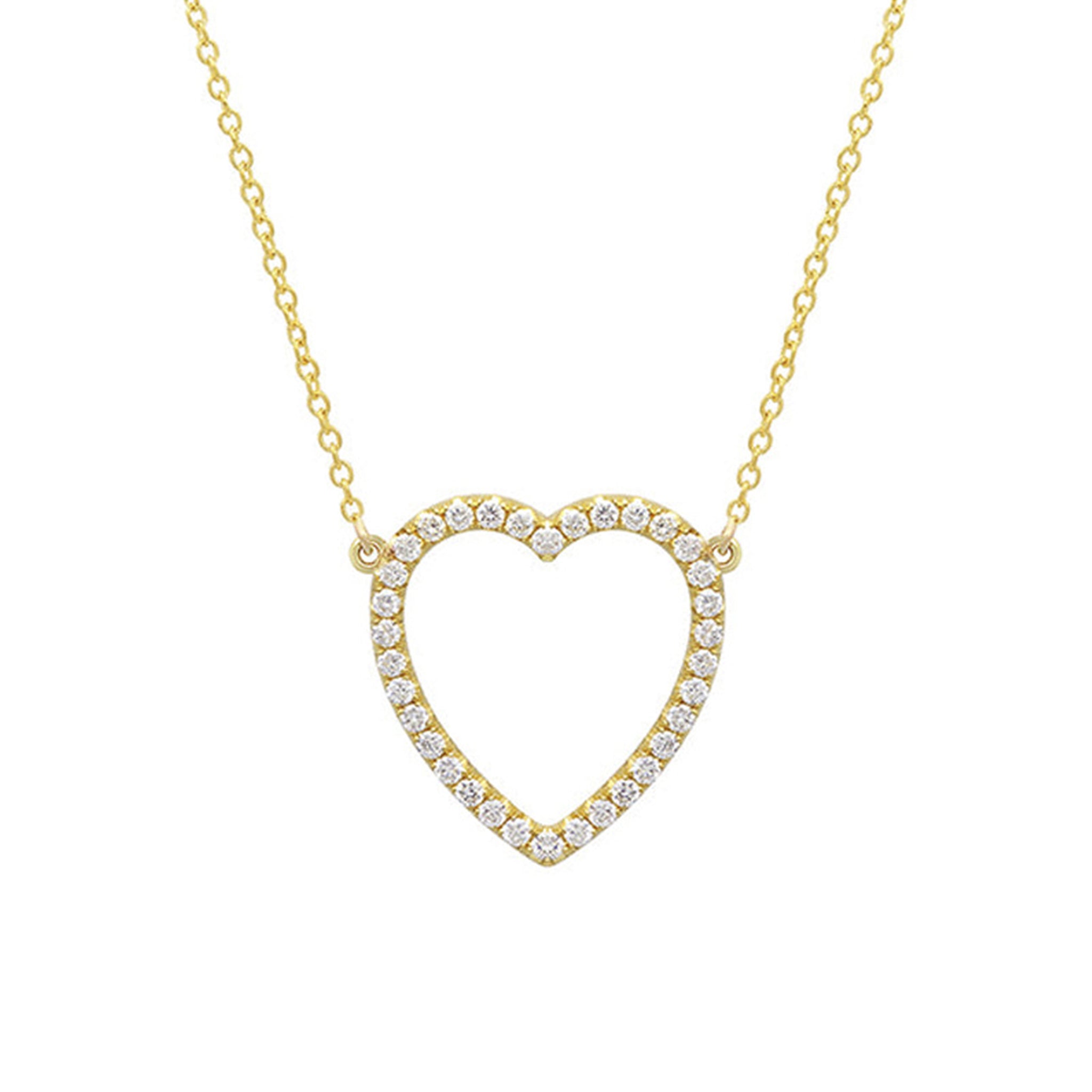 Collier en argent 925 et zircon plaqué or 18K