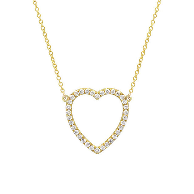 Collier en argent 925 et zircon plaqué or 18K