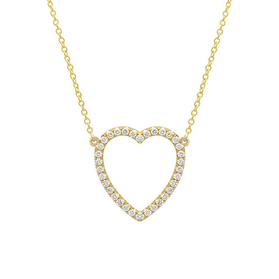 Collier en argent 925 et zircon plaqué or 18K