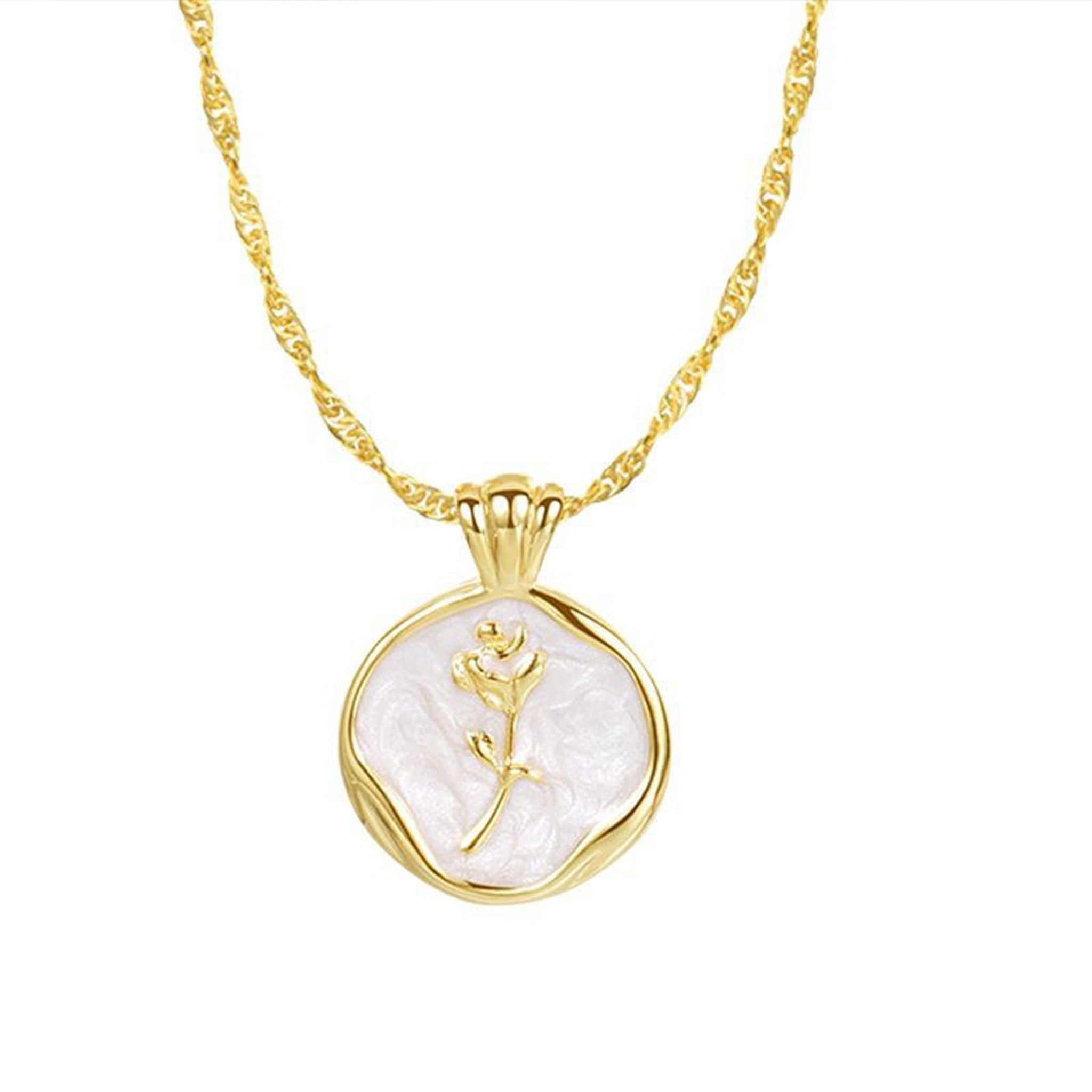 Collier en argent 925 plaqué or 18K