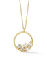 925 Sterling Silver and Zircon Gold-Plated Necklace
