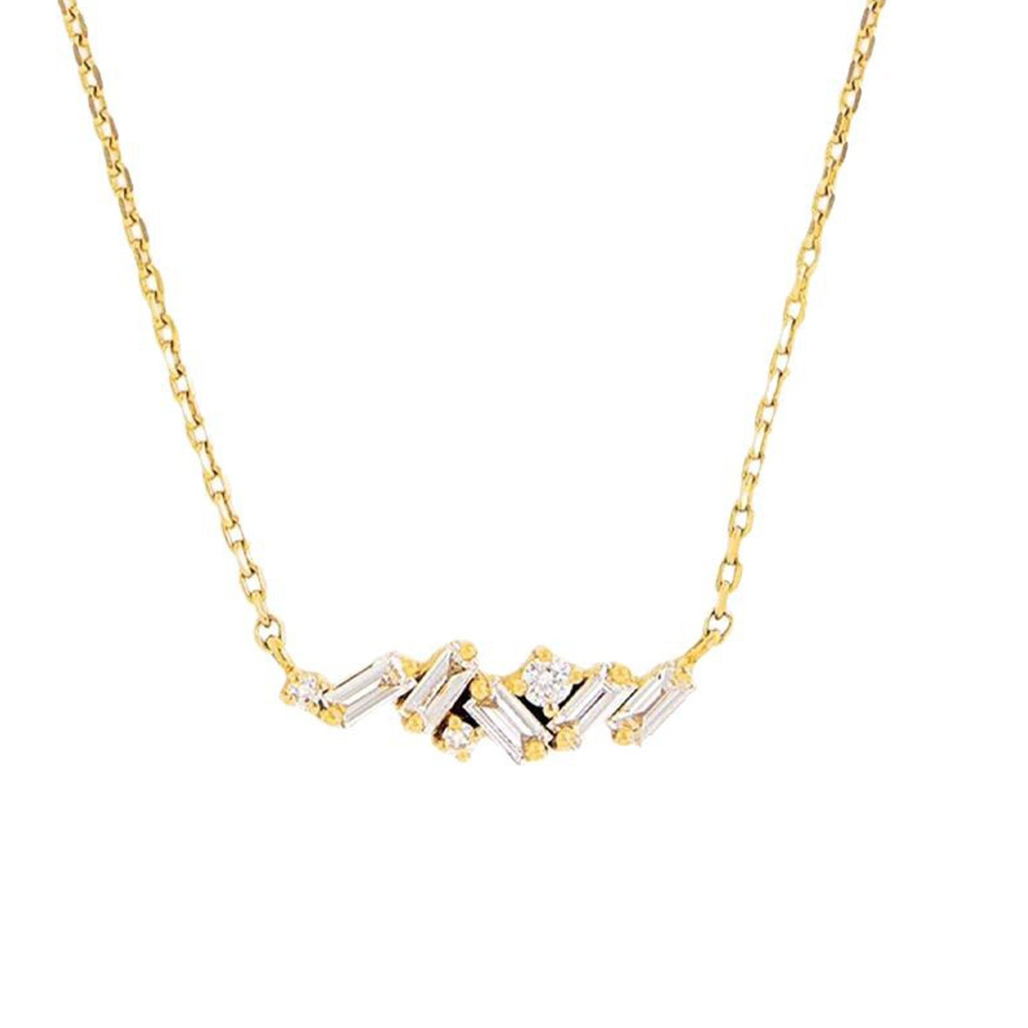 Collier en argent 925 et zircon plaqué or 18K