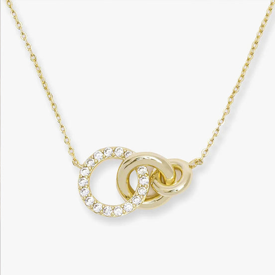 Collier en argent 925 plaqué or 18K