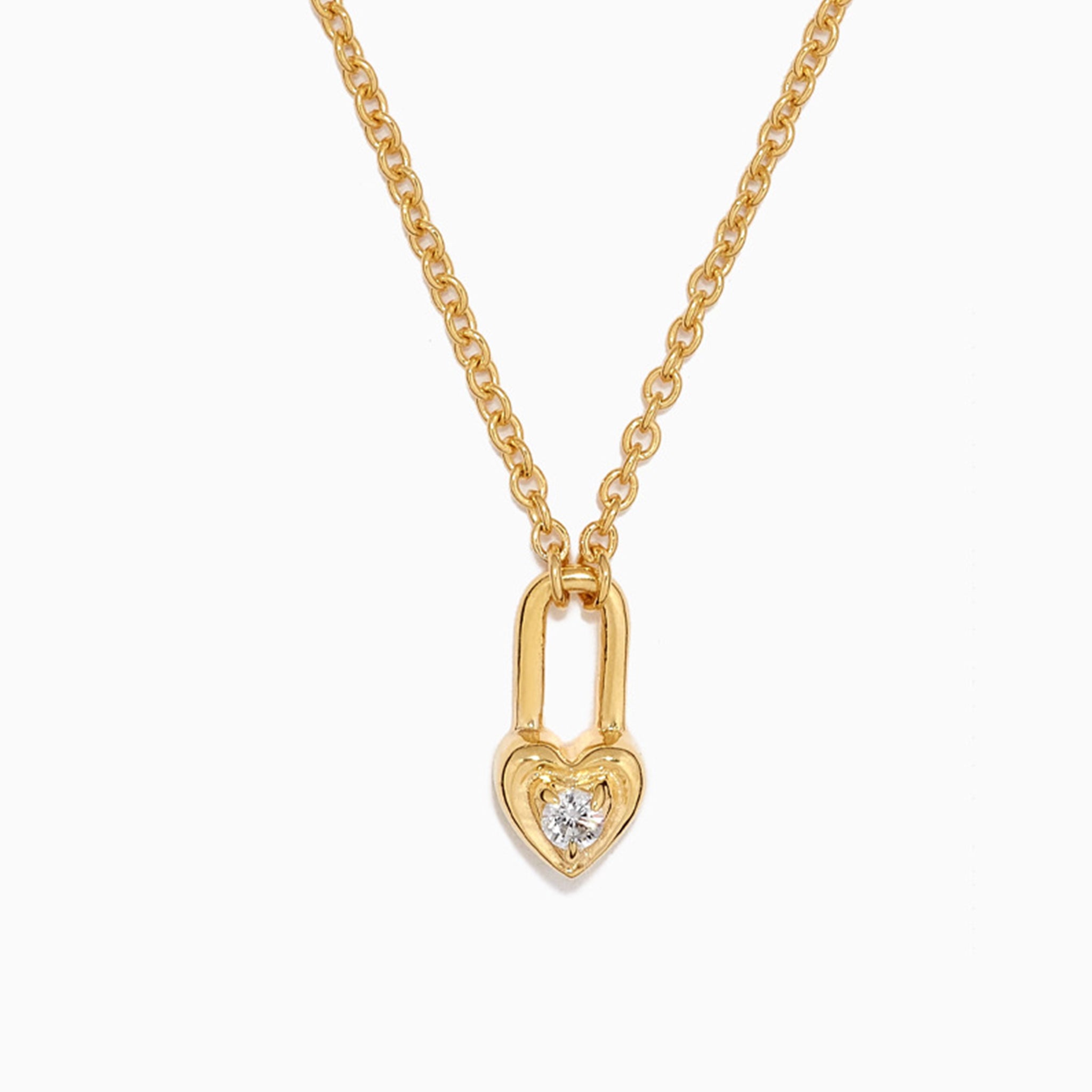 Collier en argent 925 et zircon plaqué or 18K