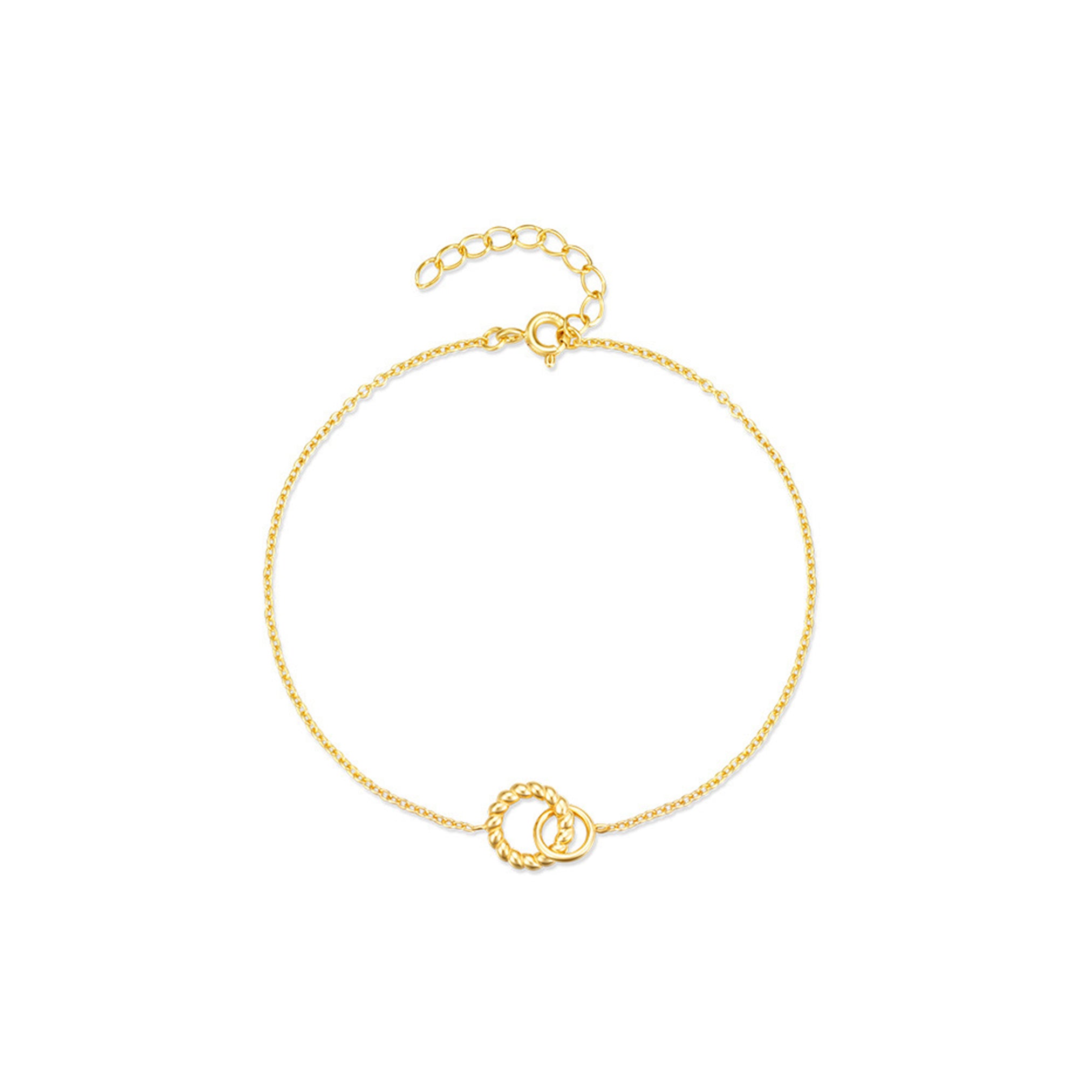 Bracelet en argent 925 plaqué or 18K